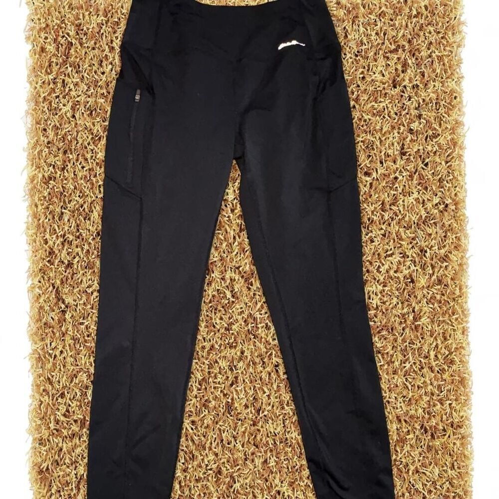 Women’s S (No Tags) Eddie Bauer black gym pants with pockets #activewear